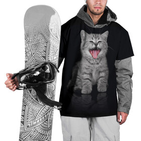 Накидка на куртку 3D с принтом Котёнок в Тюмени, 100% полиэстер |  | Тематика изображения на принте: киса | киска | котёнок | котик | котяра | кошак | кошка | маленький | милый | мяу | няша | пушистый | сладкий | смешной | хороший