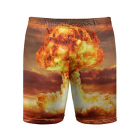 Мужские шорты 3D спортивные с принтом Атомный взрыв в Тюмени,  |  | агрессия | атомный взрыв | водородная бомба | вспышка | гриб | огонь | пламя | ударная волна | уничтожение | урон | ядерный удар