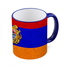 Кружка 3D с принтом Армения в Тюмени, керамика | ёмкость 330 мл | армения | армянин | армянский | национальный | нация | флаг | флаги