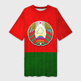 Платье-футболка 3D с принтом Белоруссия в Тюмени,  |  | беларус | беларусь | белорус | белоруссия | белорусский | национальный | нация | флаг | флаги