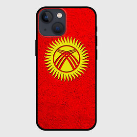 Чехол для iPhone 13 mini с принтом Киргизия в Тюмени,  |  | киргиз | киргизия | киргизский | кыргызстан | национальный | нация | флаг | флаги