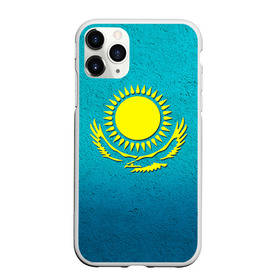 Чехол для iPhone 11 Pro матовый с принтом Флаг Казахстана в Тюмени, Силикон |  | казах | казахский | казахстан | национальный | нация | республика | рк | флаг | флаги