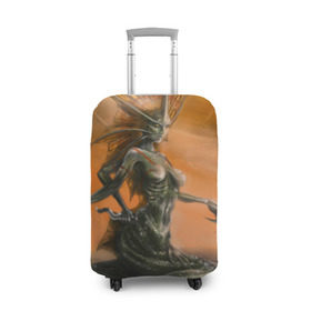 Чехол для чемодана 3D с принтом Арт в Тюмени, 86% полиэфир, 14% спандекс | двустороннее нанесение принта, прорези для ручек и колес | море | русалка