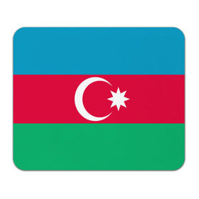 Коврик прямоугольный с принтом Азербайджан в Тюмени, натуральный каучук | размер 230 х 185 мм; запечатка лицевой стороны | страна | флаг