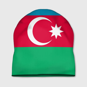 Шапка 3D с принтом Азербайджан в Тюмени, 100% полиэстер | универсальный размер, печать по всей поверхности изделия | страна | флаг