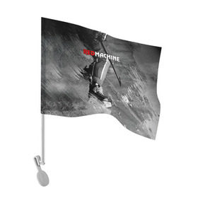 Флаг для автомобиля с принтом Red maсhine в Тюмени, 100% полиэстер | Размер: 30*21 см | red machine | красная машина | сборная россии | хоккей