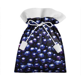 Подарочный 3D мешок с принтом Смородина в Тюмени, 100% полиэстер | Размер: 29*39 см | фиолетовый | ягода
