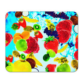 Коврик прямоугольный с принтом Коктейль в Тюмени, натуральный каучук | размер 230 х 185 мм; запечатка лицевой стороны | лето | фрукты | цветной | ягоды | яркий