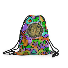Рюкзак-мешок 3D с принтом Хиппи 3 в Тюмени, 100% полиэстер | плотность ткани — 200 г/м2, размер — 35 х 45 см; лямки — толстые шнурки, застежка на шнуровке, без карманов и подкладки | hippie | peace | пацифик | хиппи