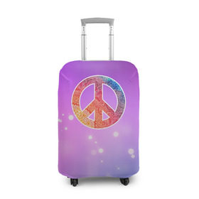 Чехол для чемодана 3D с принтом Хиппи 8 в Тюмени, 86% полиэфир, 14% спандекс | двустороннее нанесение принта, прорези для ручек и колес | hippie | peace | пацифик | хиппи
