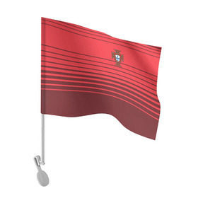Флаг для автомобиля с принтом Сборная Португалии по футболу в Тюмени, 100% полиэстер | Размер: 30*21 см | 2016 | euro | евро | европы | мира | португалия | чемпионат