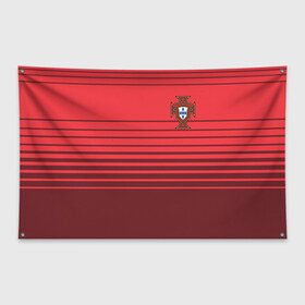 Флаг-баннер с принтом Сборная Португалии по футболу в Тюмени, 100% полиэстер | размер 67 х 109 см, плотность ткани — 95 г/м2; по краям флага есть четыре люверса для крепления | 2016 | euro | евро | европы | мира | португалия | чемпионат