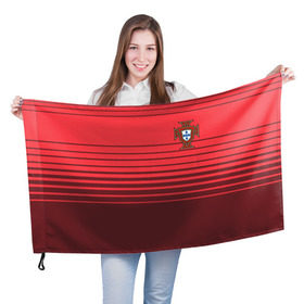 Флаг 3D с принтом Сборная Португалии по футболу в Тюмени, 100% полиэстер | плотность ткани — 95 г/м2, размер — 67 х 109 см. Принт наносится с одной стороны | 2016 | euro | евро | европы | мира | португалия | чемпионат