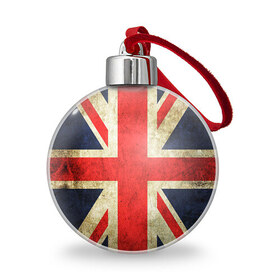 Ёлочный шар с принтом Великобритания в Тюмени, Пластик | Диаметр: 77 мм | great britain | the united kingdom of great britain | британия | великая британия | великобритания | государство | соединённое королевство | страна | флаг | флаги