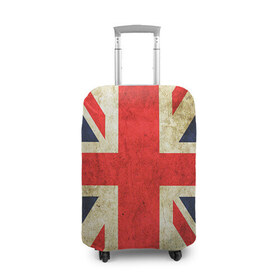 Чехол для чемодана 3D с принтом Великобритания в Тюмени, 86% полиэфир, 14% спандекс | двустороннее нанесение принта, прорези для ручек и колес | great britain | the united kingdom of great britain | британия | великая британия | великобритания | государство | соединённое королевство | страна | флаг | флаги