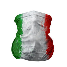 Бандана-труба 3D с принтом Италия в Тюмени, 100% полиэстер, ткань с особыми свойствами — Activecool | плотность 150‒180 г/м2; хорошо тянется, но сохраняет форму | Тематика изображения на принте: country | italy | государство | италия | страна | флаг | флаги