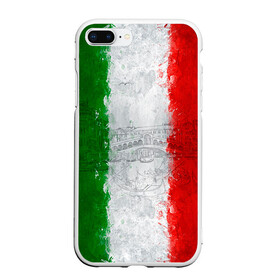 Чехол для iPhone 7Plus/8 Plus матовый с принтом Италия в Тюмени, Силикон | Область печати: задняя сторона чехла, без боковых панелей | country | italy | государство | италия | страна | флаг | флаги