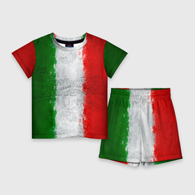 Детский костюм с шортами 3D с принтом Италия в Тюмени,  |  | country | italy | государство | италия | страна | флаг | флаги