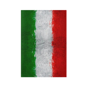 Обложка для паспорта матовая кожа с принтом Италия в Тюмени, натуральная матовая кожа | размер 19,3 х 13,7 см; прозрачные пластиковые крепления | country | italy | государство | италия | страна | флаг | флаги