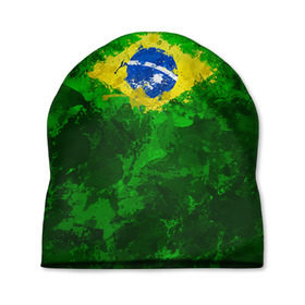 Шапка 3D с принтом Бразилия в Тюмени, 100% полиэстер | универсальный размер, печать по всей поверхности изделия | Тематика изображения на принте: brazil | country | бразилия | государство | страна | флаг | флаги