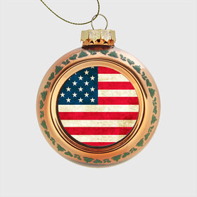 Стеклянный ёлочный шар с принтом США в Тюмени, Стекло | Диаметр: 80 мм | Тематика изображения на принте: country | usa | америка | государство | соединённые штаты америки | страна | флаг | флаги | штаты