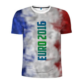 Мужская футболка 3D спортивная с принтом Евро 2016 Франция в Тюмени, 100% полиэстер с улучшенными характеристиками | приталенный силуэт, круглая горловина, широкие плечи, сужается к линии бедра | Тематика изображения на принте: 2016 | euro | france | европы | россия | сборная | чемпионат