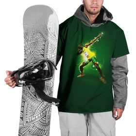 Накидка на куртку 3D с принтом Usain Bolt в Тюмени, 100% полиэстер |  | Тематика изображения на принте: атлетика | без | болт | легкая | спорт | усейн