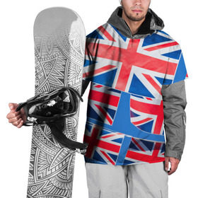 Накидка на куртку 3D с принтом Британские флаги в Тюмени, 100% полиэстер |  | Тематика изображения на принте: англия | британия | великобритания