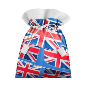 Подарочный 3D мешок с принтом Британские флаги в Тюмени, 100% полиэстер | Размер: 29*39 см | Тематика изображения на принте: англия | британия | великобритания