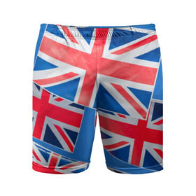 Мужские шорты 3D спортивные с принтом Британские флаги в Тюмени,  |  | Тематика изображения на принте: англия | британия | великобритания