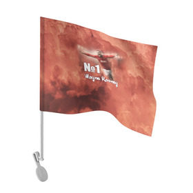 Флаг для автомобиля с принтом Уэйн Руни в Тюмени, 100% полиэстер | Размер: 30*21 см | wayne rooney | англия | манчестер юнайтед | футбол