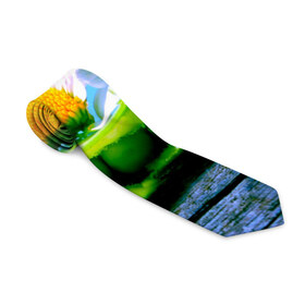 Галстук 3D с принтом Ромашки в Тюмени, 100% полиэстер | Длина 148 см; Плотность 150-180 г/м2 | Тематика изображения на принте: красота | поле | природа | ромашка | цветы