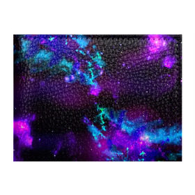 Обложка для студенческого билета с принтом Звездное небо в Тюмени, натуральная кожа | Размер: 11*8 см; Печать на всей внешней стороне | Тематика изображения на принте: вселенная | галактика | звезды | планеты | туманность