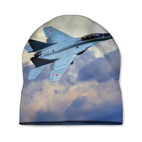 Шапка 3D с принтом Авиация в Тюмени, 100% полиэстер | универсальный размер, печать по всей поверхности изделия | Тематика изображения на принте: авиация | крылья | небо | полет | самолет