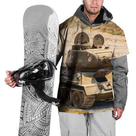 Накидка на куртку 3D с принтом Танк т34-85 в Тюмени, 100% полиэстер |  | 