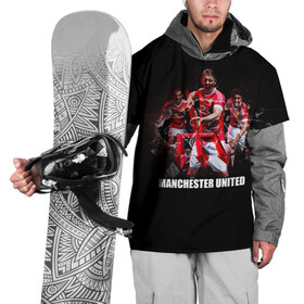 Накидка на куртку 3D с принтом Manchester united в Тюмени, 100% полиэстер |  | Тематика изображения на принте: manchester united | англия | манчестер юнайтед | премьер лига | футбол