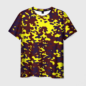 Мужская футболка 3D с принтом Полевой(пиксели) в Тюмени, 100% полиэфир | прямой крой, круглый вырез горловины, длина до линии бедер | camo | камо | камуфляж | цветной | яркий