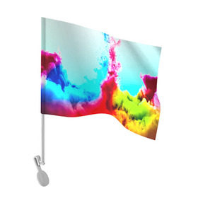 Флаг для автомобиля с принтом Палитра красок в Тюмени, 100% полиэстер | Размер: 30*21 см | абстракция | абстракция красок | брызги | краска | цветные