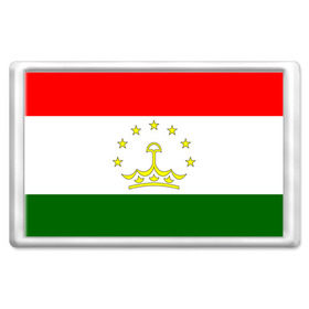 Магнит 45*70 с принтом Таджикистан в Тюмени, Пластик | Размер: 78*52 мм; Размер печати: 70*45 | Тематика изображения на принте: нации | страна | флаг