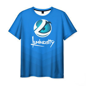Мужская футболка 3D с принтом Luminosity в Тюмени, 100% полиэфир | прямой крой, круглый вырез горловины, длина до линии бедер | Тематика изображения на принте: csgo | esports | gaming | lg | luminosity | ксго