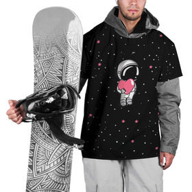 Накидка на куртку 3D с принтом Космонавт 4 в Тюмени, 100% полиэстер |  | astro | moon | space monkey | star | stars | астронавт | звезды | земля | космонавт | космос | луна | скафандр