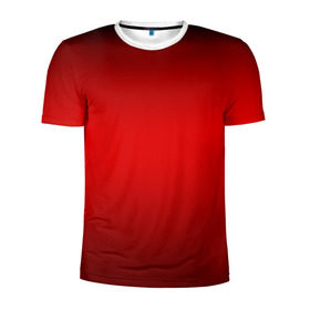 Мужская футболка 3D спортивная с принтом Hot-Rod в Тюмени, 100% полиэстер с улучшенными характеристиками | приталенный силуэт, круглая горловина, широкие плечи, сужается к линии бедра | градиент | красный