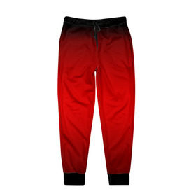 Мужские брюки 3D с принтом Hot-Rod в Тюмени, 100% полиэстер | манжеты по низу, эластичный пояс регулируется шнурком, по бокам два кармана без застежек, внутренняя часть кармана из мелкой сетки | градиент | красный