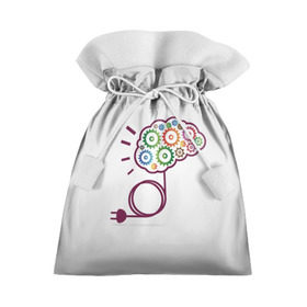 Подарочный 3D мешок с принтом Eyes and Business в Тюмени, 100% полиэстер | Размер: 29*39 см | Тематика изображения на принте: eyes and business | бизнес | жёлтый | зелёный | идея | красный | мозг | оранжевый | розетка | синий | цвета