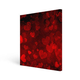 Холст квадратный с принтом Сердечко в Тюмени, 100% ПВХ |  | Тематика изображения на принте: 14 февраля | красная | любовь | сердце