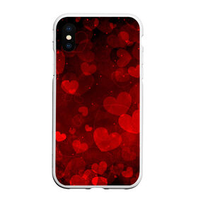 Чехол для iPhone XS Max матовый с принтом Сердечко в Тюмени, Силикон | Область печати: задняя сторона чехла, без боковых панелей | Тематика изображения на принте: 14 февраля | красная | любовь | сердце