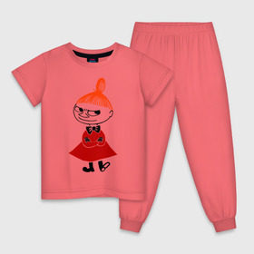Детская пижама хлопок с принтом Малышка Мю в Тюмени, 100% хлопок |  брюки и футболка прямого кроя, без карманов, на брюках мягкая резинка на поясе и по низу штанин
 | Тематика изображения на принте: муми тролль