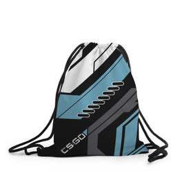 Рюкзак-мешок 3D с принтом cs:go - Vulcan Style (Вулкан) в Тюмени, 100% полиэстер | плотность ткани — 200 г/м2, размер — 35 х 45 см; лямки — толстые шнурки, застежка на шнуровке, без карманов и подкладки | cs | csgo | go | vulcan | кс