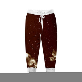 Детские брюки 3D с принтом Old kosmos в Тюмени, 100% полиэстер | манжеты по низу, эластичный пояс регулируется шнурком, по бокам два кармана без застежек, внутренняя часть кармана из мелкой сетки | вселенная | галактика | звезды | планеты | туманность