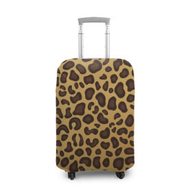 Чехол для чемодана 3D с принтом Окрас леопарда в Тюмени, 86% полиэфир, 14% спандекс | двустороннее нанесение принта, прорези для ручек и колес | арт | животные | леопард | окрас